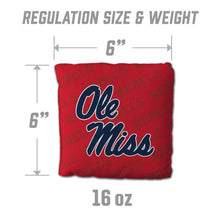 Mississippi Rebels Cornhole Bags  4 Pack - Red