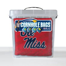 Mississippi Rebels Cornhole Bags  4 Pack - Red