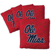Mississippi Rebels Cornhole Bags  4 Pack - Red