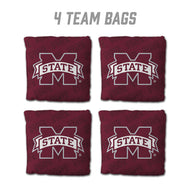 Mississippi State Bulldogs Cornhole Bags 4 Pack - Maroon