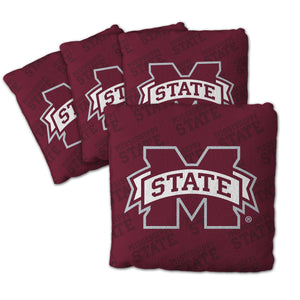 Mississippi State Bulldogs Cornhole Bags 4 Pack - Maroon