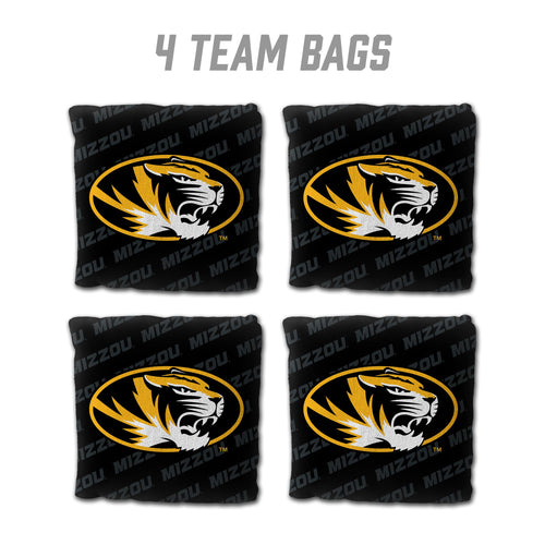 Missouri Tigers Cornhole Bags  4 Pack - Black