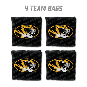 Missouri Tigers Cornhole Bags  4 Pack - Black
