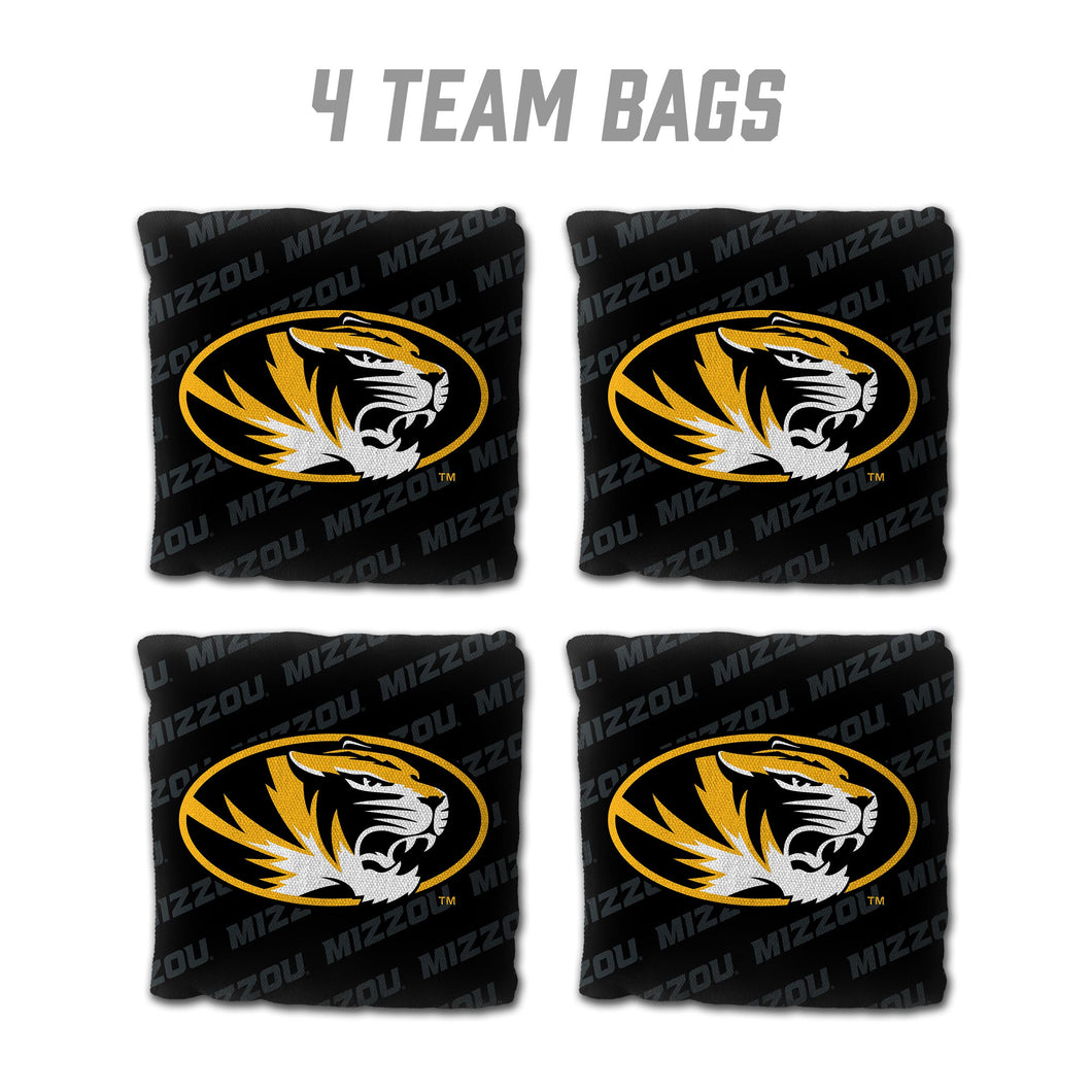 Missouri Tigers Cornhole Bags  4 Pack - Black