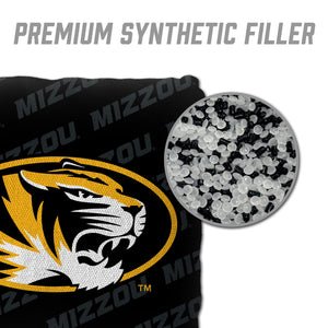 Missouri Tigers Cornhole Bags  4 Pack - Black