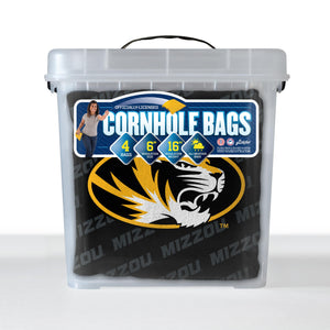 Missouri Tigers Cornhole Bags  4 Pack - Black