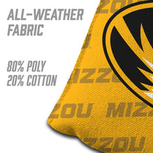 Missouri Tigers Cornhole Bags  4 Pack - Yellow