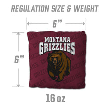 Montana Grizzlies Cornhole Bags  4 Pack - Maroon