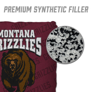 Montana Grizzlies Cornhole Bags  4 Pack - Maroon