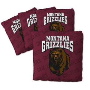 Montana Grizzlies Cornhole Bags  4 Pack - Maroon