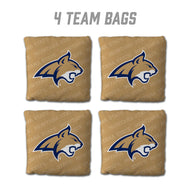 Montana State Bobcats Cornhole Bags 4 Pack - Gold