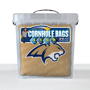 Montana State Bobcats Cornhole Bags 4 Pack - Gold