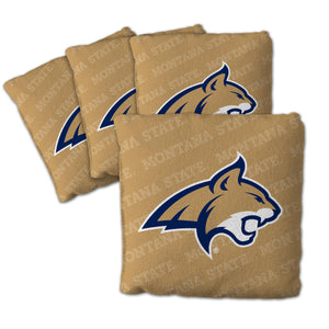 Montana State Bobcats Cornhole Bags 4 Pack - Gold