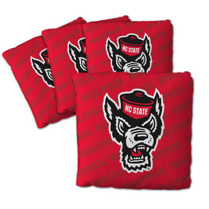 NC State Wolfpack Cornhole Bags 4 Pack - Red
