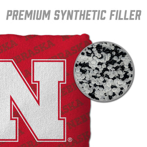 Nebraska Cornhuskers Cornhole Bags  4 Pack - Red