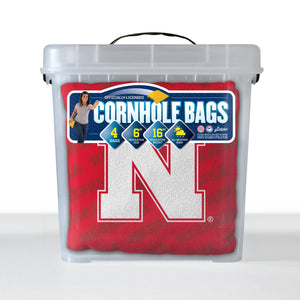 Nebraska Cornhuskers Cornhole Bags  4 Pack - Red