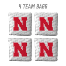 Nebraska Cornhuskers Cornhole Bags  4 Pack - White