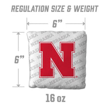 Nebraska Cornhuskers Cornhole Bags  4 Pack - White