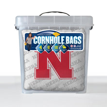 Nebraska Cornhuskers Cornhole Bags  4 Pack - White