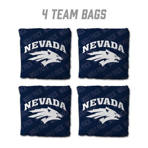 Nevada Wolf Pack Cornhole Bags 4 Pack - Blue