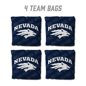 Nevada Wolf Pack Cornhole Bags 4 Pack - Blue
