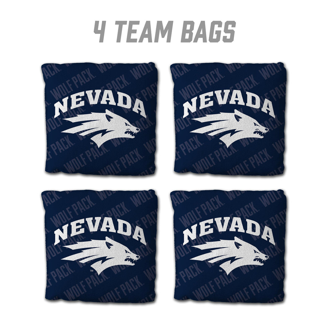 Nevada Wolf Pack Cornhole Bags 4 Pack - Blue