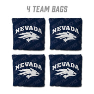 Nevada Wolf Pack Cornhole Bags 4 Pack - Blue