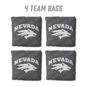 Nevada Wolf Pack Cornhole Bags 4 Pack - Gray