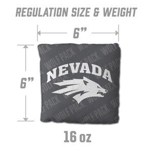 Nevada Wolf Pack Cornhole Bags 4 Pack - Gray