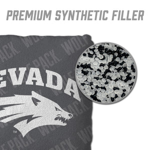 Nevada Wolf Pack Cornhole Bags 4 Pack - Gray
