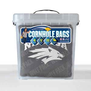 Nevada Wolf Pack Cornhole Bags 4 Pack - Gray