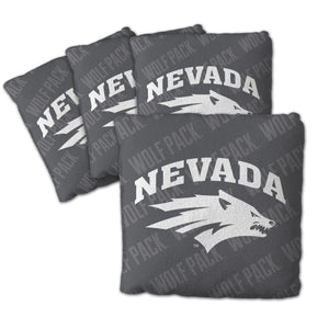 Nevada Wolf Pack Cornhole Bags 4 Pack - Gray