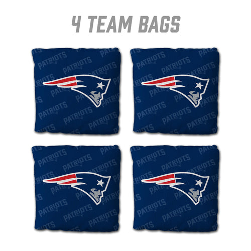 New England Patriots Cornhole Bags 4 Pack - Blue