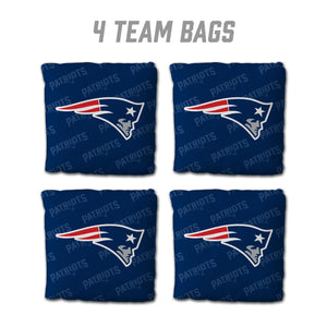 New England Patriots Cornhole Bags 4 Pack - Blue