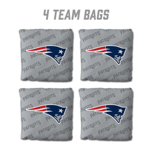 New England Patriots Cornhole Bags 4 Pack - Gray