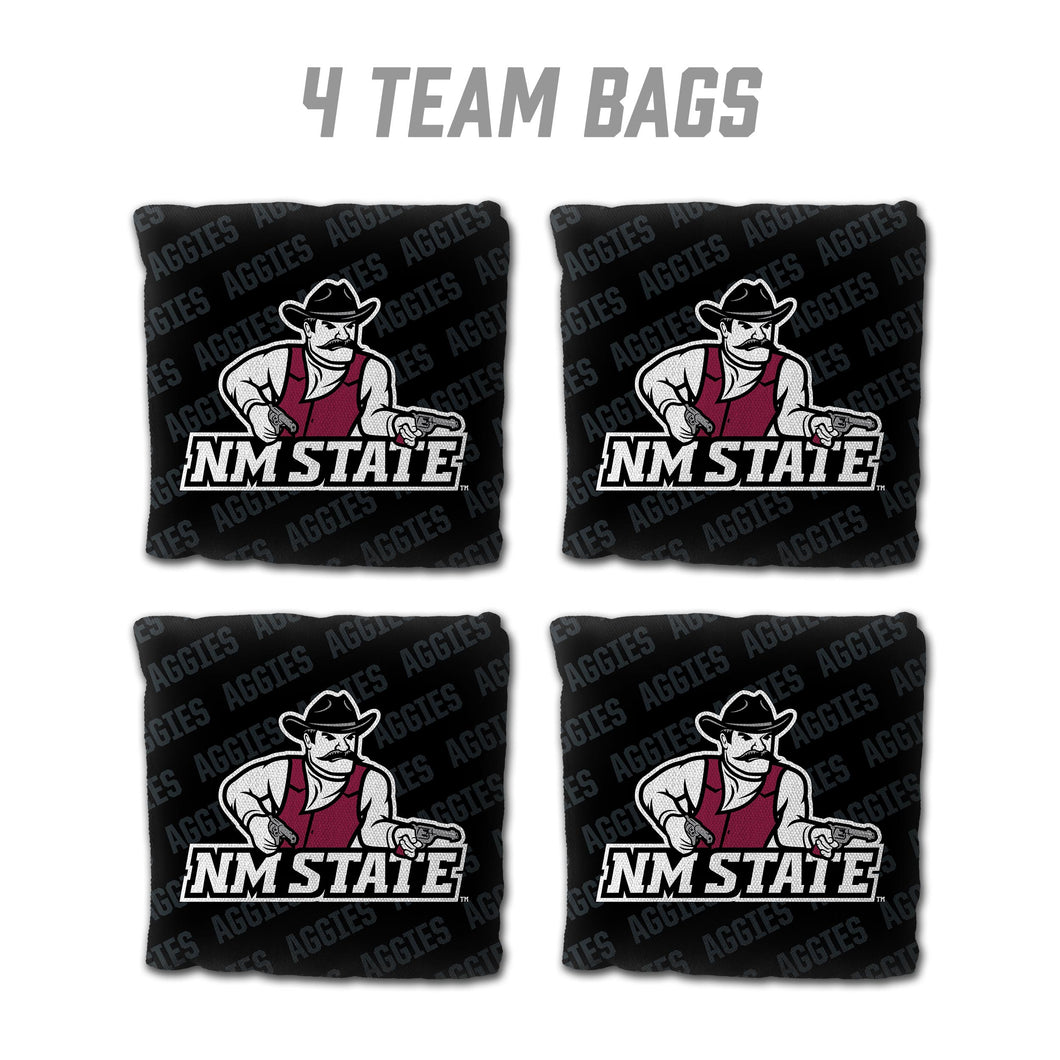 New Mexico St Cornhole Bags  4 Pack - Black