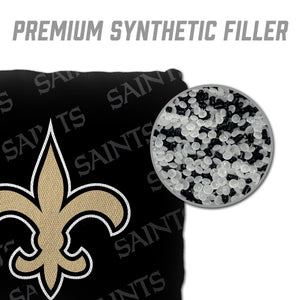 New Orleans Saints Cornhole Bags 4 Pack - Black