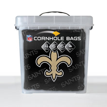 New Orleans Saints Cornhole Bags 4 Pack - Black