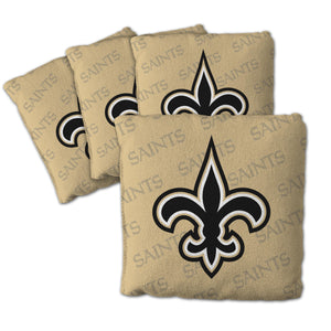 New Orleans Saints Cornhole Bags 4 Pack - Gold