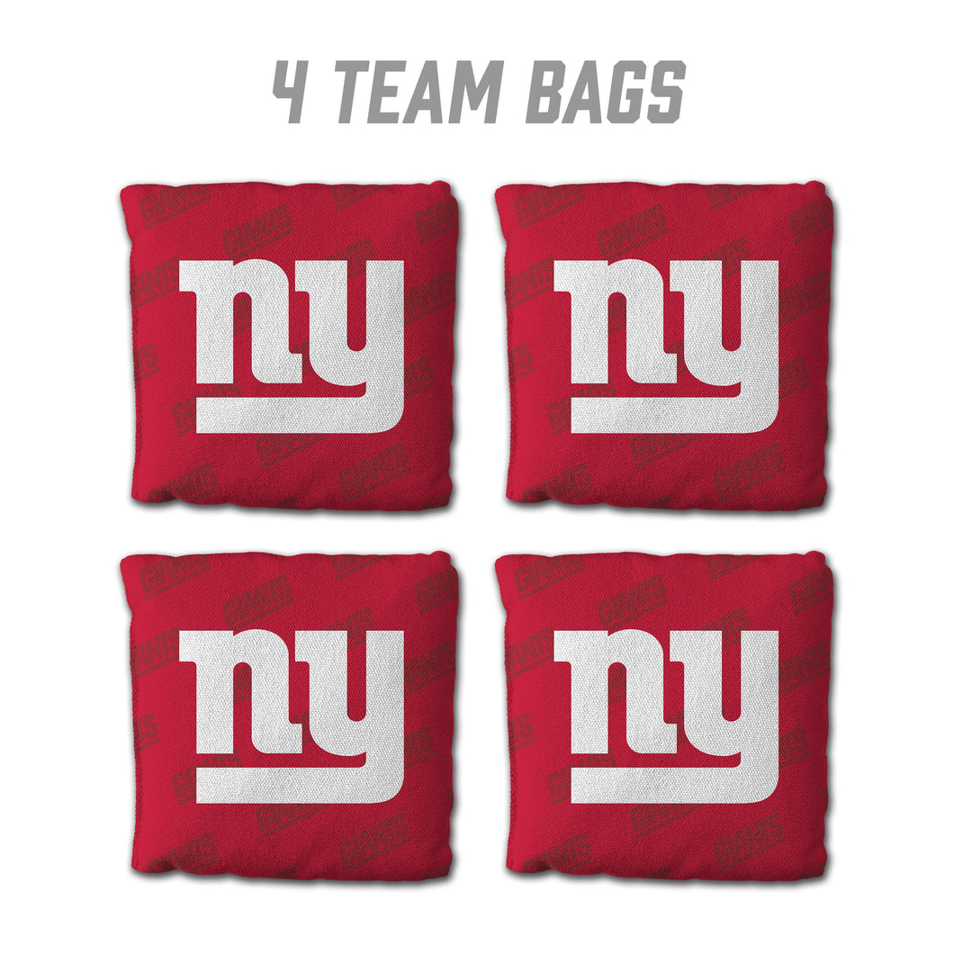 New York Giants Cornhole Bags 4 Pack - Red