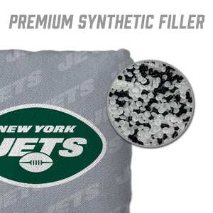 New York Jets Cornhole Bags 4 Pack - Gray