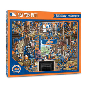 New York Mets Barnyard Fans 500 Piece Puzzle