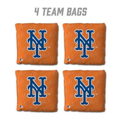 New York Mets Cornhole Bags - 4 Pack - Orange