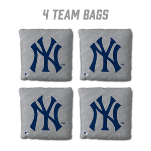 New York Yankees Cornhole Bags - 4 Pack - Gray