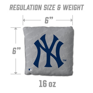 New York Yankees Cornhole Bags - 4 Pack - Gray