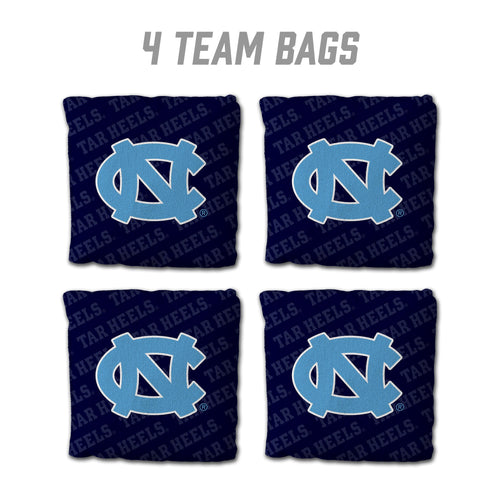 North Carolina Tar Heels Cornhole Bags 4 Pack - Blue