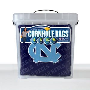 North Carolina Tar Heels Cornhole Bags 4 Pack - Blue