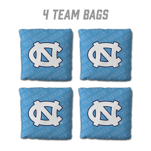 North Carolina Tar Heels Cornhole Bags  4 Pack - Light Blue