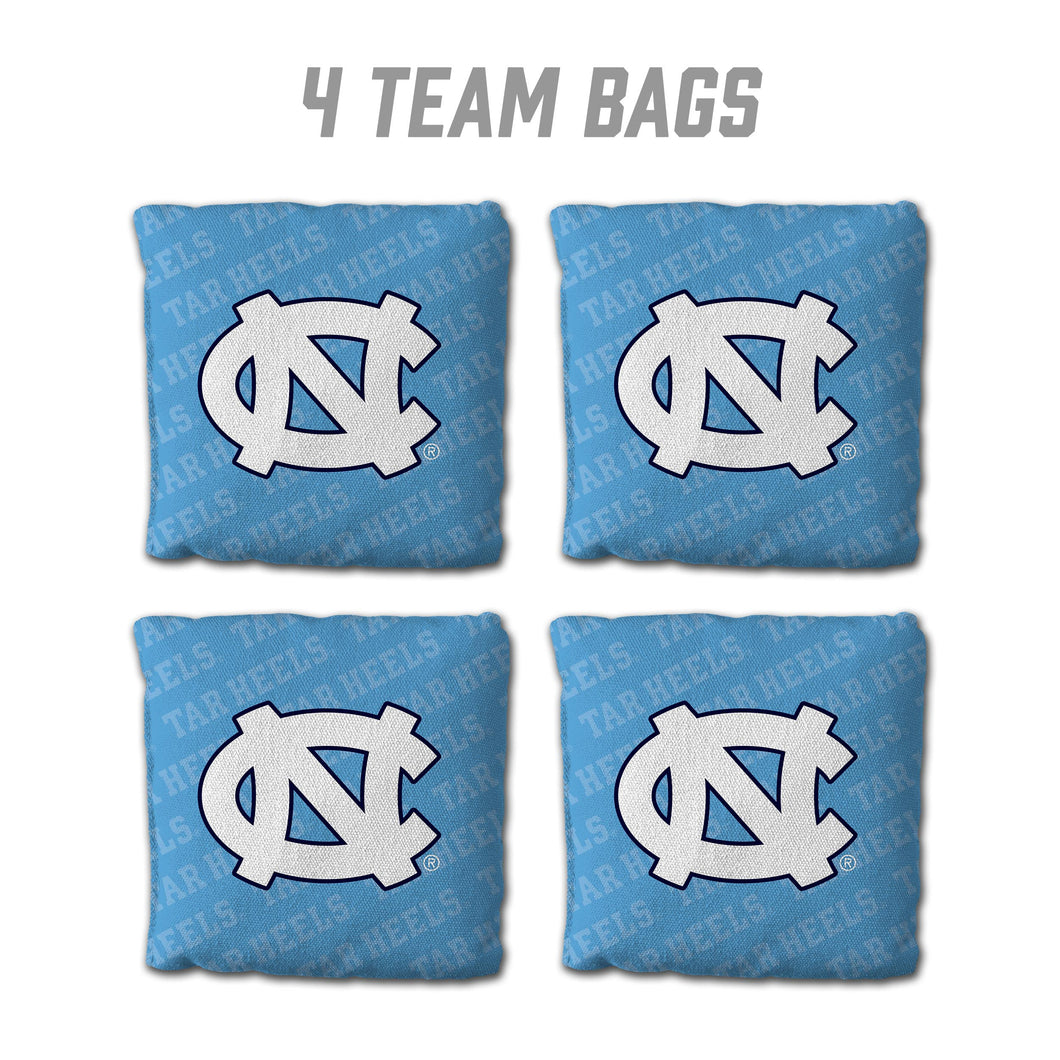 North Carolina Tar Heels Cornhole Bags  4 Pack - Light Blue
