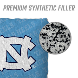 North Carolina Tar Heels Cornhole Bags  4 Pack - Light Blue
